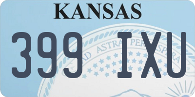 KS license plate 399IXU
