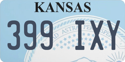 KS license plate 399IXY