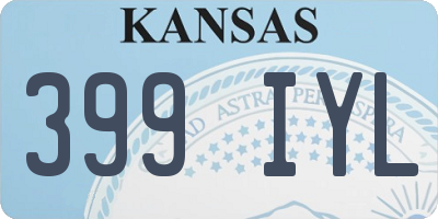 KS license plate 399IYL