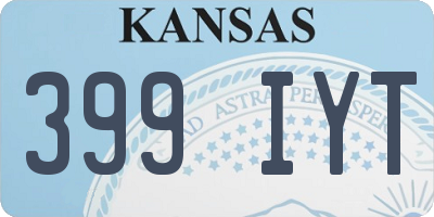 KS license plate 399IYT