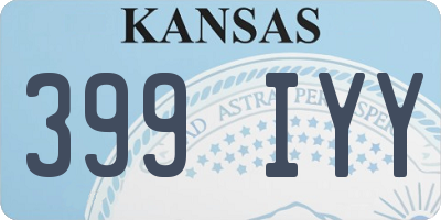 KS license plate 399IYY