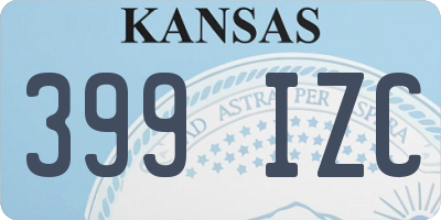 KS license plate 399IZC