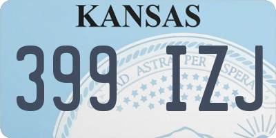 KS license plate 399IZJ