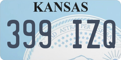KS license plate 399IZQ