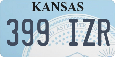 KS license plate 399IZR