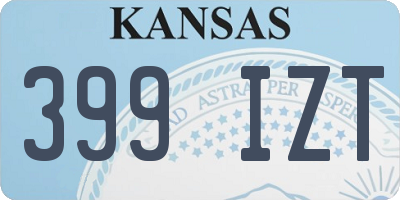 KS license plate 399IZT