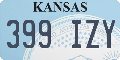 KS license plate 399IZY