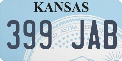 KS license plate 399JAB