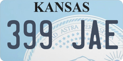 KS license plate 399JAE
