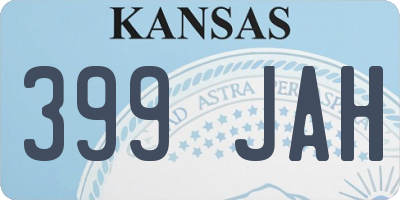 KS license plate 399JAH