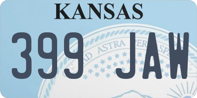 KS license plate 399JAW