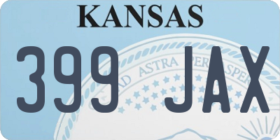 KS license plate 399JAX