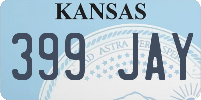 KS license plate 399JAY