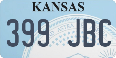 KS license plate 399JBC