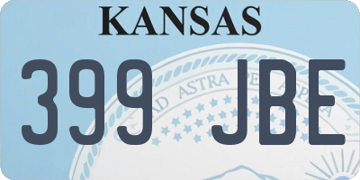 KS license plate 399JBE