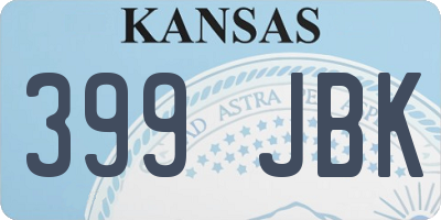 KS license plate 399JBK
