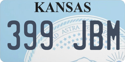 KS license plate 399JBM