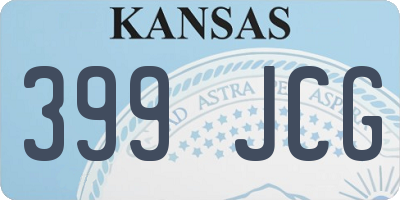 KS license plate 399JCG