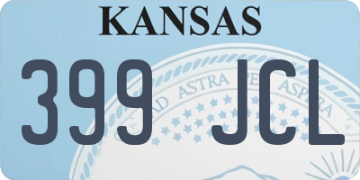 KS license plate 399JCL