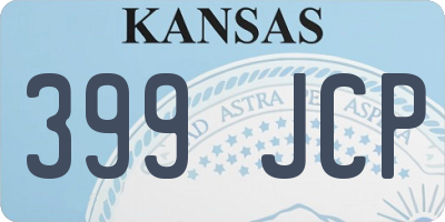 KS license plate 399JCP