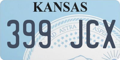 KS license plate 399JCX