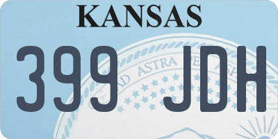 KS license plate 399JDH