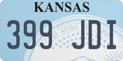 KS license plate 399JDI