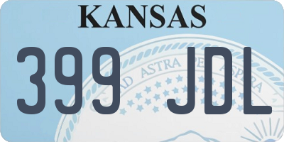 KS license plate 399JDL