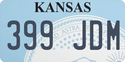 KS license plate 399JDM