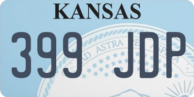 KS license plate 399JDP