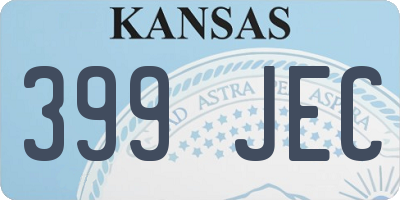 KS license plate 399JEC