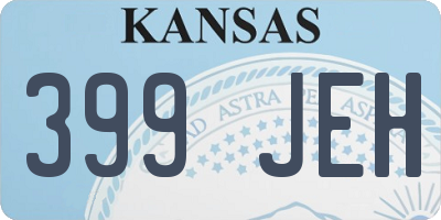 KS license plate 399JEH