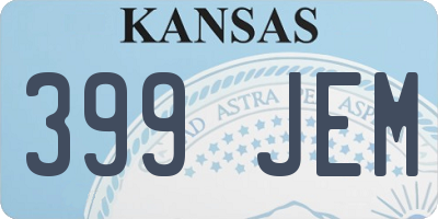 KS license plate 399JEM