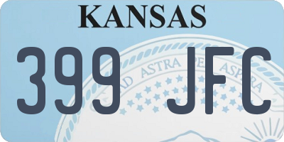 KS license plate 399JFC