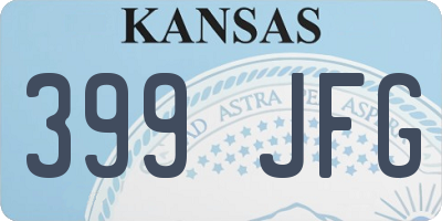 KS license plate 399JFG