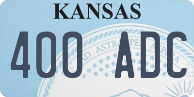 KS license plate 400ADC