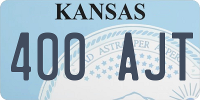 KS license plate 400AJT