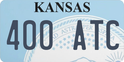 KS license plate 400ATC