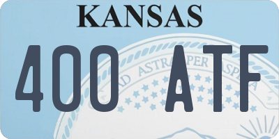 KS license plate 400ATF