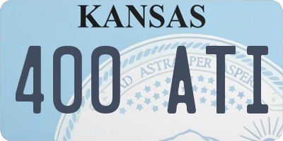 KS license plate 400ATI