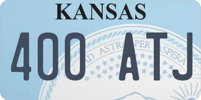 KS license plate 400ATJ