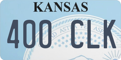 KS license plate 400CLK