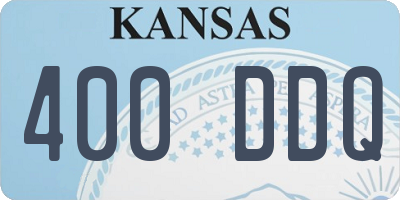 KS license plate 400DDQ