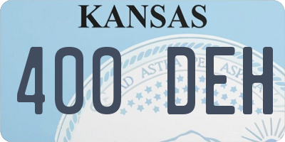 KS license plate 400DEH