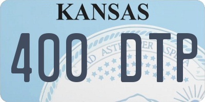 KS license plate 400DTP