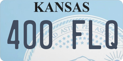 KS license plate 400FLQ