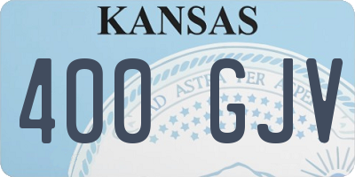KS license plate 400GJV