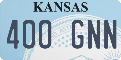 KS license plate 400GNN