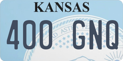KS license plate 400GNQ