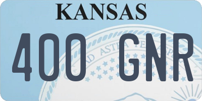 KS license plate 400GNR